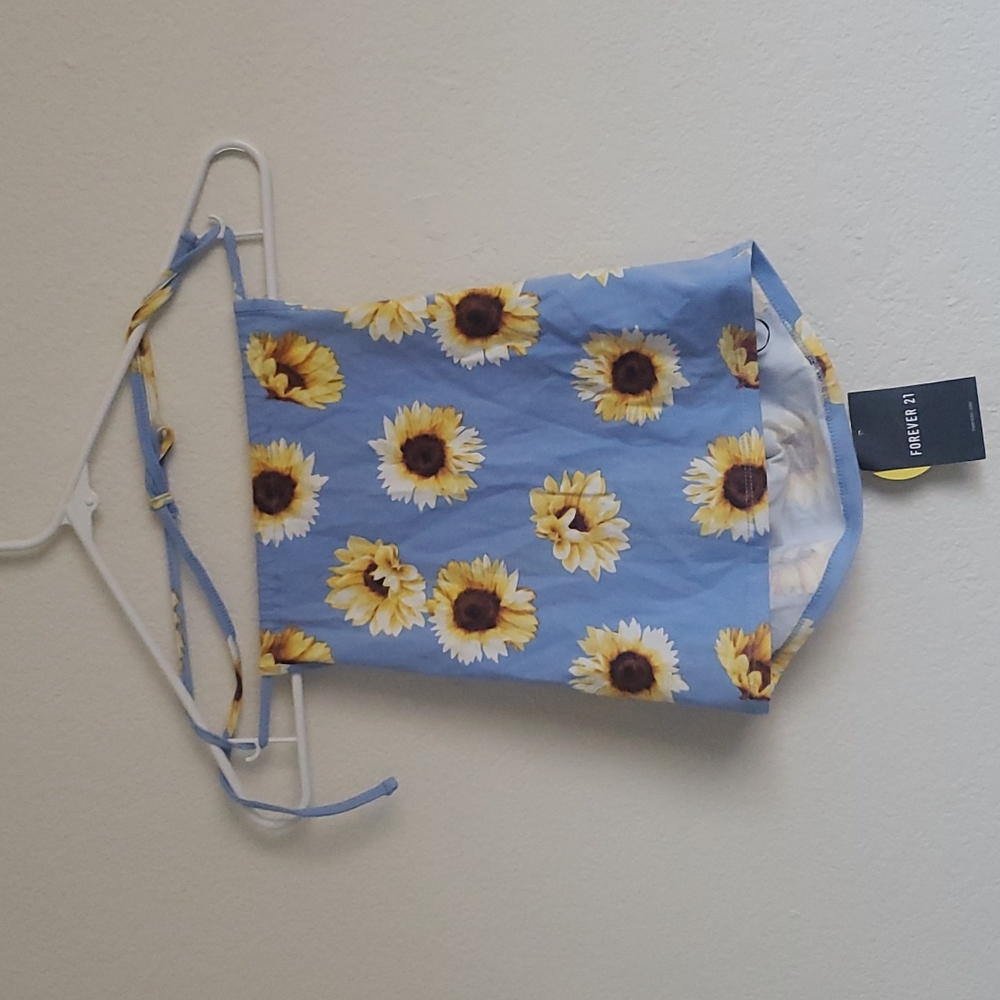 Sunflower halter top